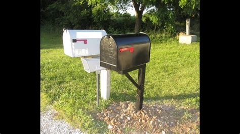 how to mount mail box to metal fence post|putting a mailbox on steel fence.